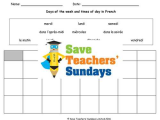 Linguascope Worksheet Answers Spanish together with Middle School French Resources Days Dates Months Seasons