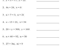 Literal Equations Worksheet Answer Key with Work and 9th Grade Math Worksheets with Answers Kidz Activities