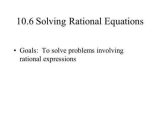 Literal Equations Worksheet Answer Key with Work with solving Equations Containing Rational Expressions Ppt Video Online