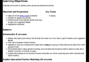 Literary Elements Review Worksheet or Elements Of A Story Lesson Plan