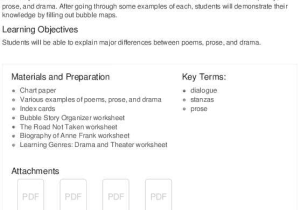 Literary Elements Review Worksheet with Elements Of A Story Lesson Plan