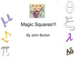Magic Squares Worksheet together with Ppt Magic Squares Powerpoint Presentation Id