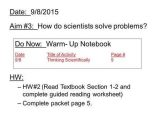 Manipulated and Responding Variables Worksheet Answers with Date September 9 2015 Aim 4 What is A Controlled Experiment Hw