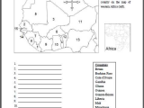 Map Activity Worksheets Also Western Africa Map Identification Worksheet Free to Print Pdf