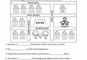Map Skills Worksheets Middle School with My Neighborhood Map