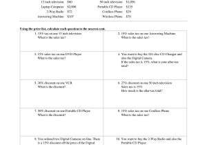 Markup and Discount Worksheet Along with 46 Best Calculating Sales Tax Worksheet