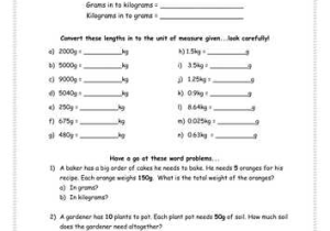 Mass and Weight Worksheet Answer Key Along with Grams & Kilograms by Kimberley Lloyd Teaching Resources Tes