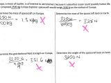 Mass and Weight Worksheet Answers with Quizzes Vs Projects Mass & Weight Edition