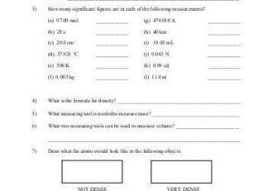 Mass Volume and Density Worksheet Answers together with Worksheets 46 New Metrics and Measurement Worksheet Answers High