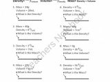 Mass Volume and Density Worksheet Answers with 17 Best Density Images On Pinterest