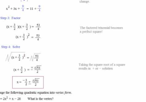 Math 154b Completing the Square Worksheet Answers or Math 154b solving Using the Quadratic formula Worksheet