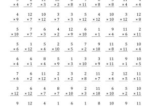 Math Facts Practice Worksheets Multiplication or Multiplication Facts to 144 No Zeros A Printable Math Timed
