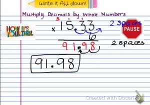 Math Worksheet Generator Also How to Multiply Decimals to whole Numbers Kidz Activities