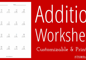 Math Worksheet Generator Free with Addition Worksheet Customizable