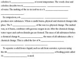 Matter Properties and Changes Worksheet Answers with Physical and Chemical Changes and Properties Matter Worksheet