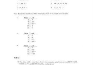 Mean Median Mode Word Problems Worksheets Pdf Also Central Tendency Worksheets Kidz Activities
