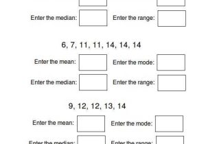 Mean Mode Median and Range Worksheet Answers with 174 Best Mean Median Mode Range Images On Pinterest