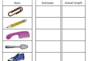 Measurement Conversion Worksheets with Measure the Length