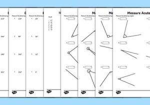 Measuring Angles with A Protractor Worksheet and Draw and Measure Angles Maths Mastery Worksheet Pack Year 5