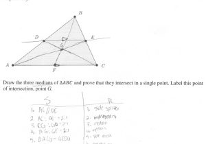 Medians and Centroids Worksheet Answers with Geometry Points Concurrency Worksheet Image Collections