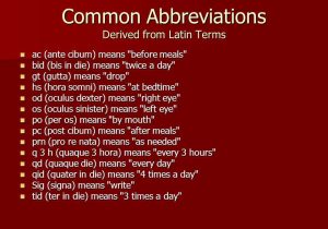 Medical Terminology Abbreviations Worksheet and Medical Terminology Ppt Video Online