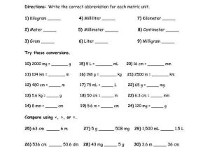 Metric Conversion Worksheet 1 Answer Key and 21 Best Megs Metric Conversion Images On Pinterest