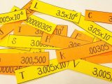 Middle School Math Worksheets and Scientific Notation Card sort