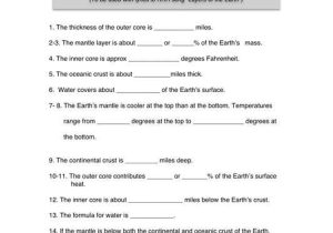 Middle School Science Worksheets Along with Earth Science Worksheets High School Worksheets for All