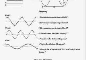 Middle School Science Worksheets Also Teaching the Kid Middle School Wave Worksheet