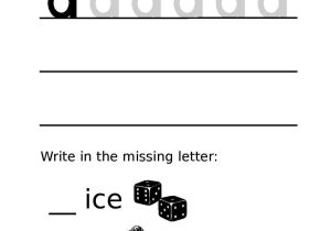 Missing Letters Worksheets or Dot Letters Unique Letter formation Worksheet Lowercase D Your