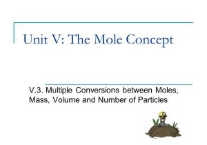 Mole Mass and Particle Conversion Worksheet or Unit V the Mole Concept Ppt Video Online