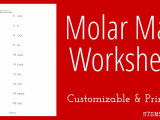 Moles and Mass Worksheet Also Molar Mass Worksheet