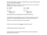 Momentum and Collisions Worksheet Answers Also Momentum Worksheet Faculty