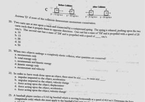 Momentum and Collisions Worksheet Answers Also Physics Archive May 09 2017