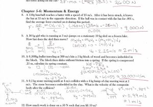 Momentum and Collisions Worksheet Answers Physics Classroom as Well as Work Energy Power Worksheet Gallery Worksheet for Kids In English