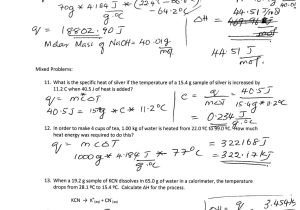 Momentum Problems Worksheet Answers with Specific Heat Problems Worksheet Gallery Worksheet for Kids In English