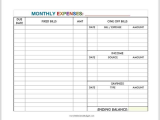 Monthly Budget Worksheet with Monthly Bills Worksheet Guvecurid