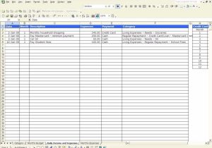 Monthly Expenses Worksheet Along with Expenses Spreadsheet Template Excel Awesome In E and Expense