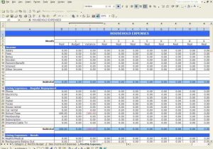 Monthly Expenses Worksheet Also Sample Excel Expense Spreadsheet Onlyagame