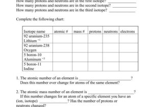 Most Common isotope Worksheet 1 Along with isotope Practice Worksheet Answers Most Mon isotope Worksheet 1