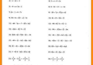 Multi Step Equations Worksheet Along with Awesome solving Multi Step Equations Worksheet Unique