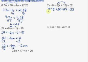 Multi Step Equations Worksheet together with Worksheets 45 Beautiful Two Step Equations Worksheet High Resolution