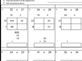 Multiply Using Partial Products 4th Grade Worksheets as Well as Multiplication Box Math Pinterest