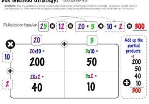 Multiply Using Partial Products 4th Grade Worksheets with Fourth Grade Multiplication