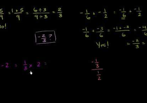 Multiplying and Dividing Positive and Negative Fractions Worksheet with Expressions with Rational Numbers Video