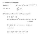 Multiplying Complex Numbers Worksheet Along with Imaginary Numbers Worksheet