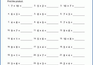 Multiplying Complex Numbers Worksheet or Grade 3 Multiplication Worksheet Math Pinterest