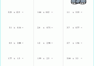 Multiplying Decimals by Decimals Worksheet together with Agreeable Esl Math Worksheets for Grade 1 with Additional Multiply