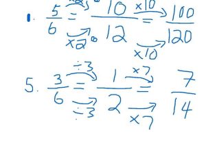 Multiplying Fractions with Cross Canceling Worksheet Also Renaming Fractions