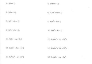 Multiplying Monomials and Polynomials Worksheet with Factoring by Grouping Worksheet Image Collections Worksheet Math